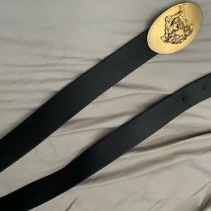 Gold & Black Versace Belt
